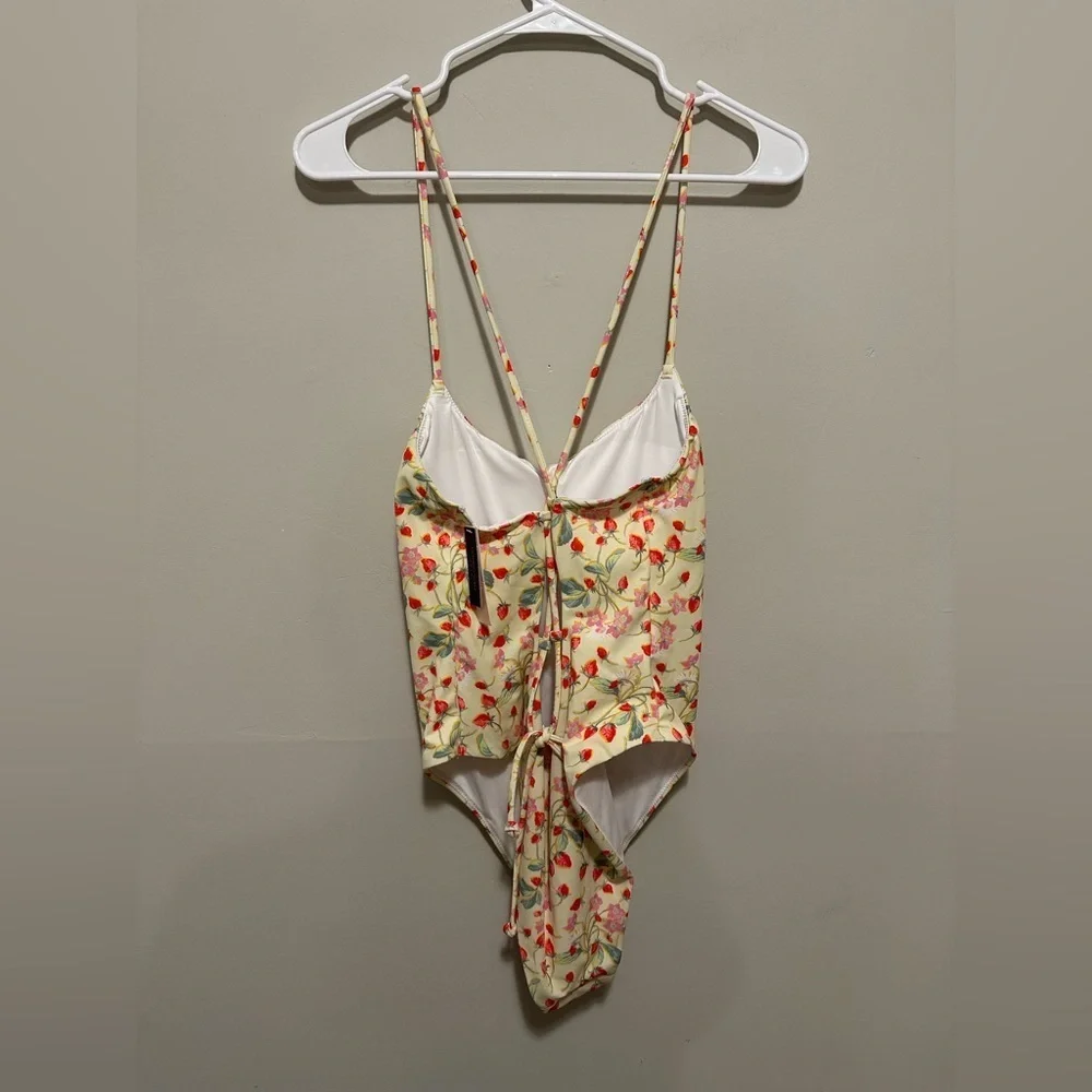 NWT Victoria's Secret Essential Scoop One-Piece Swimsuit Size L/Coverup Size M/L - Picture 14 of 16